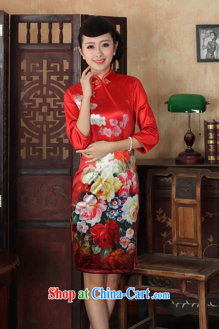 Ko Yo vines into colorful spring and summer new stylish Ethnic Wind and elegant 7 cuff gold velour beauty style cheongsam dress the code TD TD 0033 0033 180/3 XL pictures, price, brand platters! Elections are good character, the national distribution, so why buy now enjoy more preferential! Health