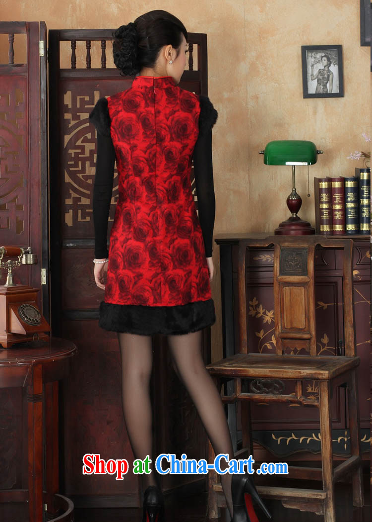 Ko Yo Mephidross colorful autumn and winter new stylish Chinese style lace gold velour the Ethnic Wind cultivating short-sleeve and collar cheongsam Y Y 0007 0024 175/2 XL pictures, price, brand platters! Elections are good character, the national distribution, so why buy now enjoy more preferential! Health
