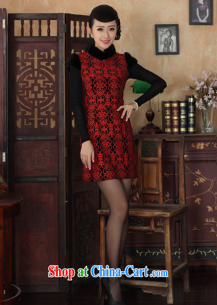 Ko Yo Mephidross colorful autumn and winter new stylish Chinese style lace gold velour the Ethnic Wind cultivating short-sleeve and collar cheongsam Y Y 0007 0024 175/2 XL pictures, price, brand platters! Elections are good character, the national distribution, so why buy now enjoy more preferential! Health