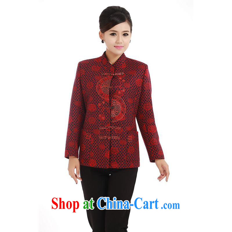 meropia new autumn and the stamp duty cultivating character Chinese shirt BS - AE, for Tang 3 color red XL, 100 brigade (Bailv), shopping on the Internet