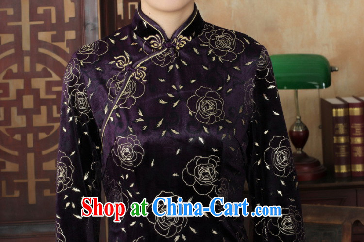 Cotton Joseph Chinese improved cheongsam dress long skirt-stretch the wool beauty dresses skirts 7 cuff picture color XXL pictures, price, brand platters! Elections are good character, the national distribution, so why buy now enjoy more preferential! Health