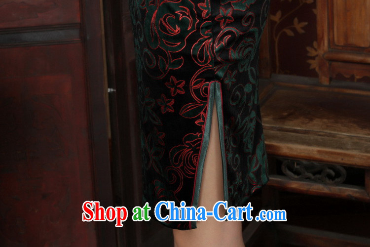 Cotton Joseph Chinese improved cheongsam dress long skirt-stretch the wool beauty dresses skirts 7 cuff picture color XXL pictures, price, brand platters! Elections are good character, the national distribution, so why buy now enjoy more preferential! Health