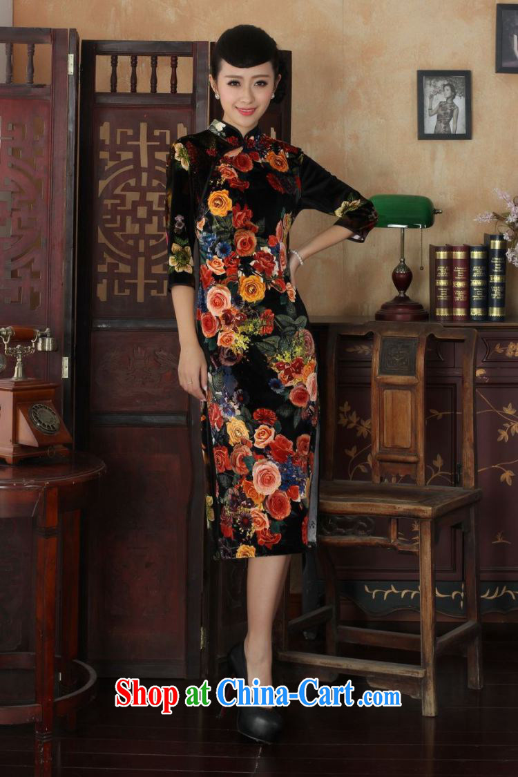 Pauline sprawl economy 2014 elegant ladies handcrafted solid-stretch the wool 7 cuff long cheongsam TD 0040 figure XXL pictures, price, brand platters! Elections are good character, the national distribution, so why buy now enjoy more preferential! Health