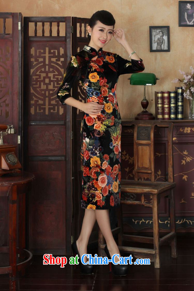 Pauline sprawl economy 2014 elegant ladies handcrafted solid-stretch the wool 7 cuff long cheongsam TD 0040 figure XXL pictures, price, brand platters! Elections are good character, the national distribution, so why buy now enjoy more preferential! Health