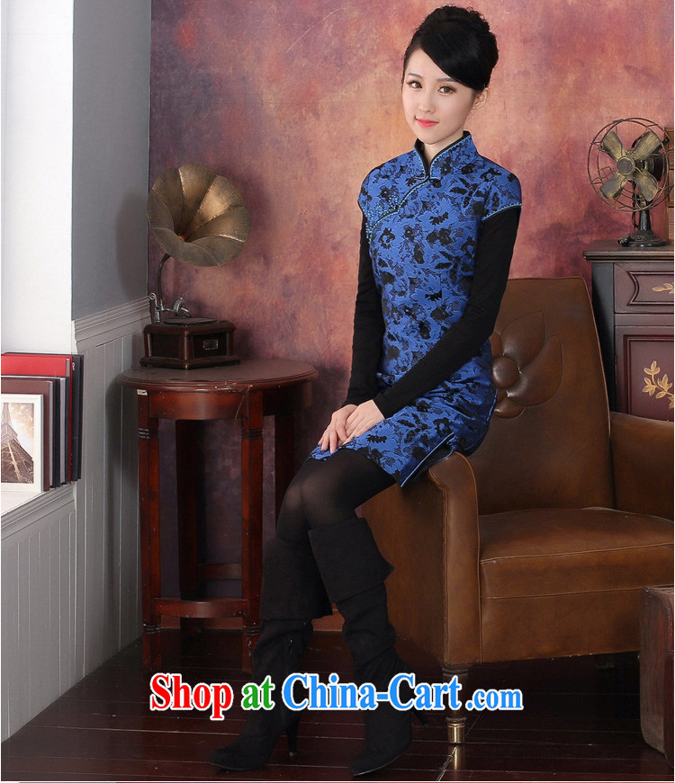 2014 new winter clothing clip cotton cheongsam dress thick skirts loose coat skirt 344,601 white S pictures, price, brand platters! Elections are good character, the national distribution, so why buy now enjoy more preferential! Health