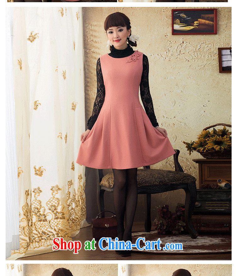 once and for all, fatally jealous fuser new fleece will fall beauty with dress style modern Chinese style dress with skirt green 2 XL pictures, price, brand platters! Elections are good character, the national distribution, so why buy now enjoy more preferential! Health