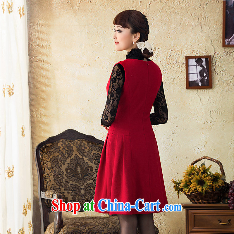 once and for all, fatally jealous fuser New Fleece that autumn beauty with dress style modern Chinese style dress with skirt green 2 XL, fatally jealous once and for all, and, shopping on the Internet