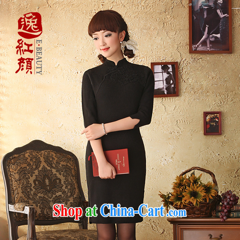 once and for all and fatally jealous ripple China wind the cuff dress Chinese, for retro knitted dress with autumn national wind dresses XL candled, fatally jealous once and for all, and, shopping on the Internet