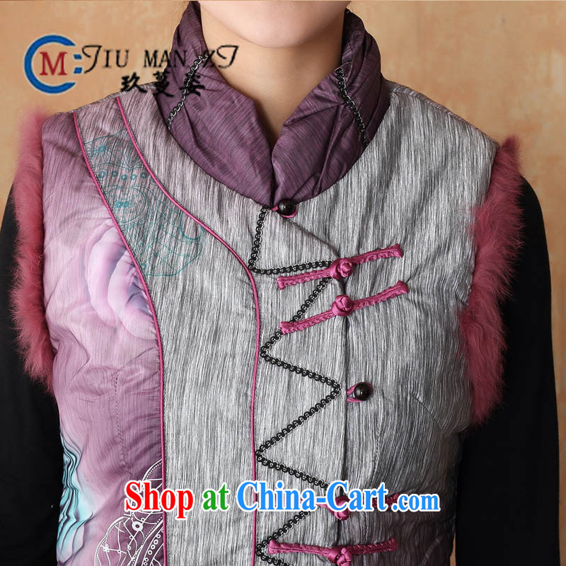 Ko Yo vines into colorful spring and new high-end really rabbit hair rimmed fine hand-tie the ends, leading down the long, short-sleeved vest 2360 2360 - 1 180 /3 XL, capital city sprawl, shopping on the Internet