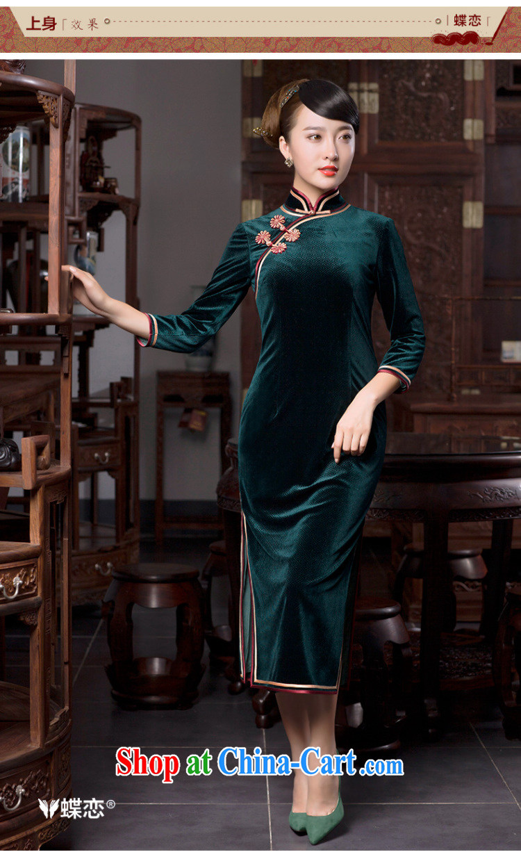 Butterfly Lovers 2015 spring new improved retro style velour cheongsam dress 49,059 MOSS XXL pictures, price, brand platters! Elections are good character, the national distribution, so why buy now enjoy more preferential! Health
