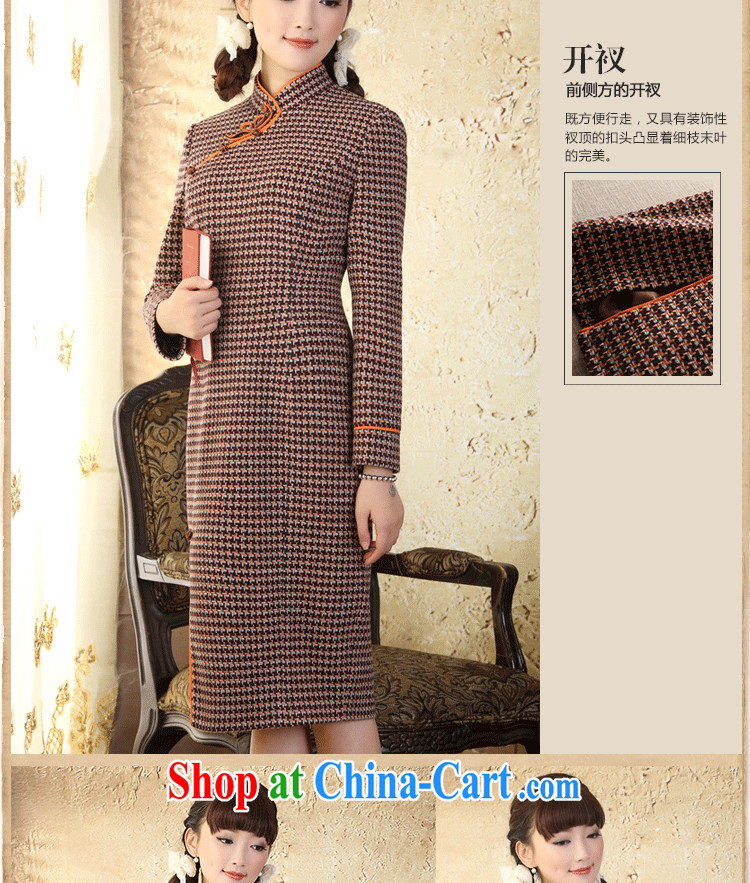 proverbial hero Once warm heart gross 1000 what bird, Long-Sleeve dresses improved autumn and winter, the cheongsam dress retro checkered L pictures, price, brand platters! Elections are good character, the national distribution, so why buy now enjoy more preferential! Health