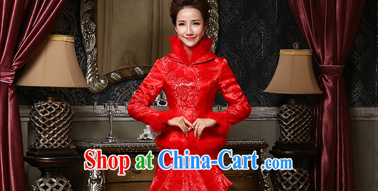 Honey, bride winter bridal dresses wedding dresses toast serving long-sleeved short cotton warm two-piece larger bridal red XXL pictures, price, brand platters! Elections are good character, the national distribution, so why buy now enjoy more preferential! Health