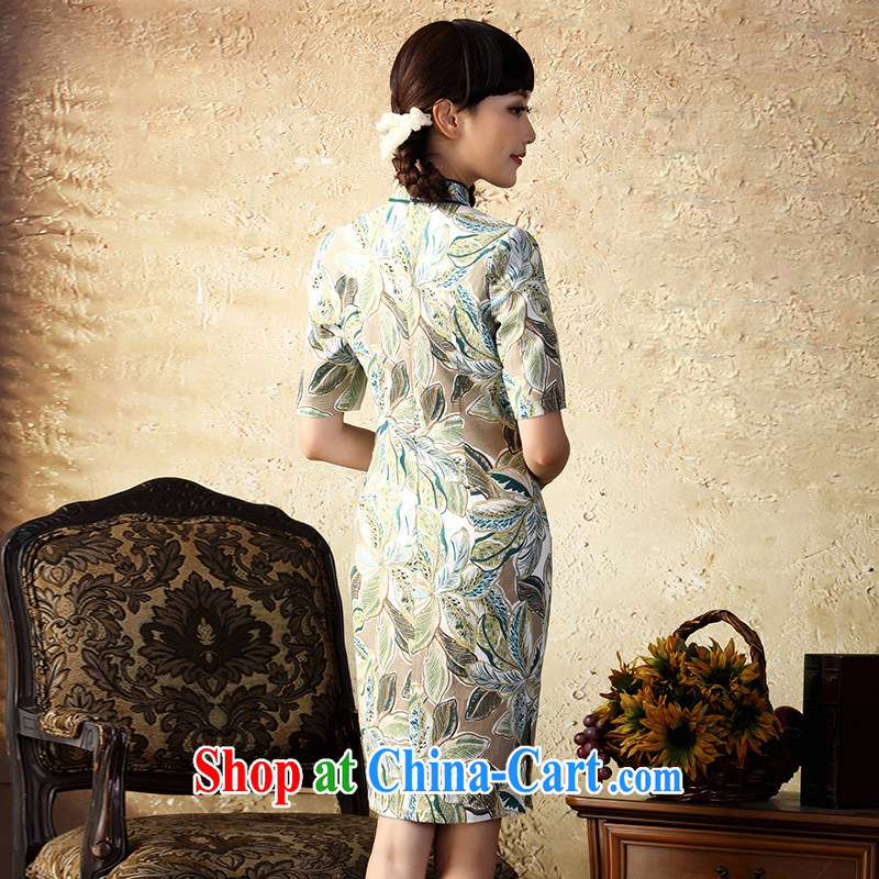 once and for all and that proverbial hero autumn linen dresses skirt fall 2015 with improved stylish beauty stamp duty cotton the cheongsam dress even the green XL, fatally jealous once and for all, and, on-line shopping