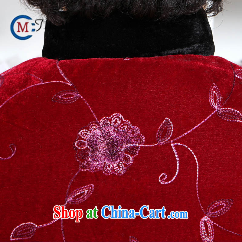 Ko Yo vines into colorful spring new wool beautiful embroidered thick spell color Ethnic Wind Long-Sleeve loose the code Chinese jacket parka brigades