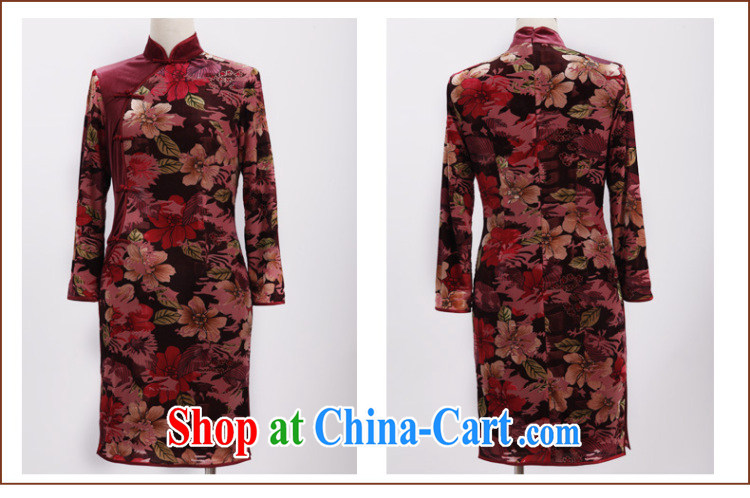 Butterfly Lovers spring 2015 the new, improved cultivation short cheongsam dress retro style long-sleeved velvet cheongsam 48,012 100 flowers scored XXL pictures, price, brand platters! Elections are good character, the national distribution, so why buy now enjoy more preferential! Health
