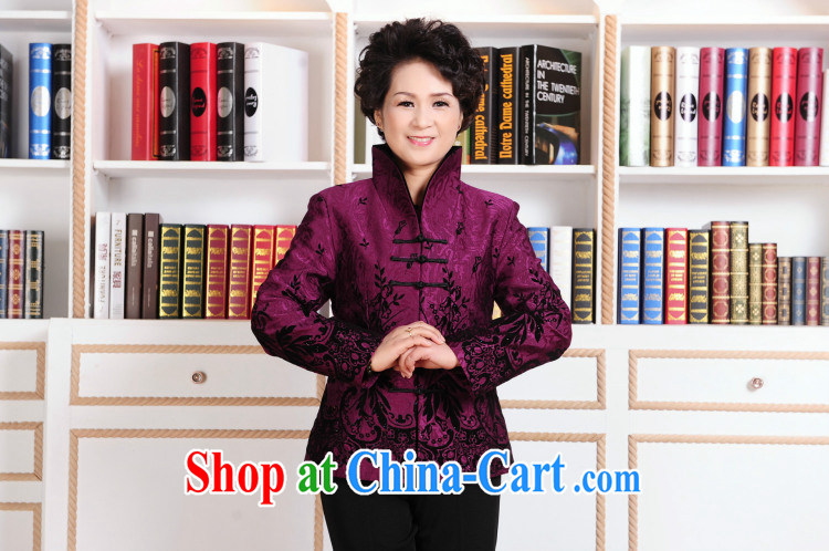 Joseph cotton, older women Tang with autumn and winter jackets with jacket, for Chinese Women parka brigades