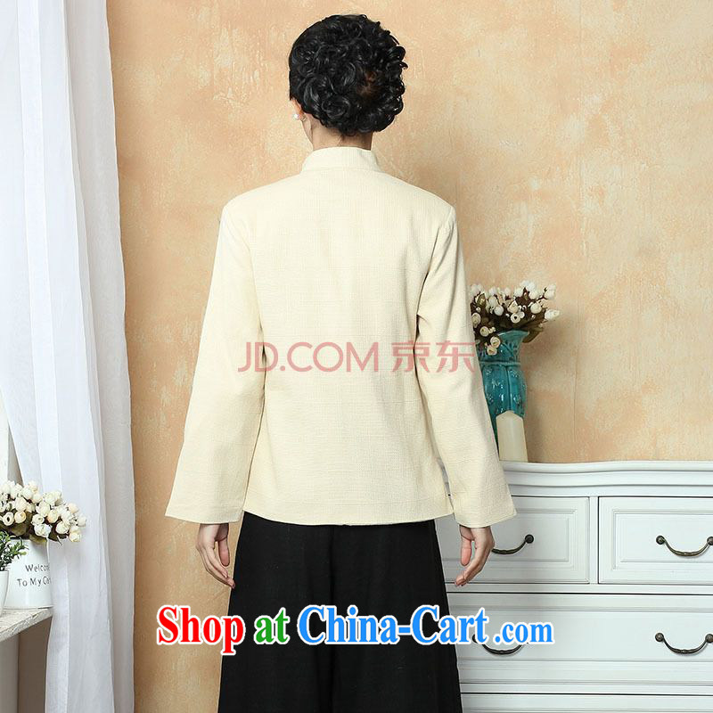 Cotton Joseph female Tang with autumn and winter jackets with jacket, cotton for the Chinese T-shirt national costume show clothing - 1 beige 3XL, Joseph cotton, shopping on the Internet