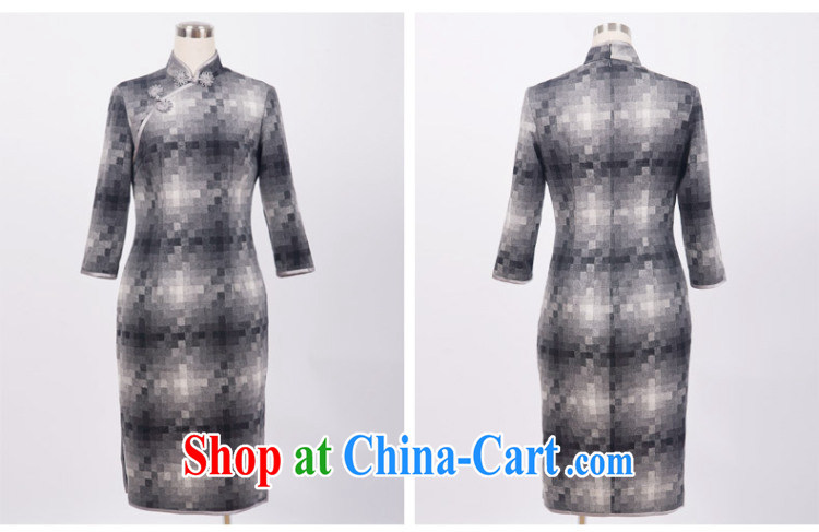 Butterfly Lovers 2015 spring new stylish and improved grid cheongsam dress retro style long hair is 49,054 dresses gray mosaic XL pictures, price, brand platters! Elections are good character, the national distribution, so why buy now enjoy more preferential! Health