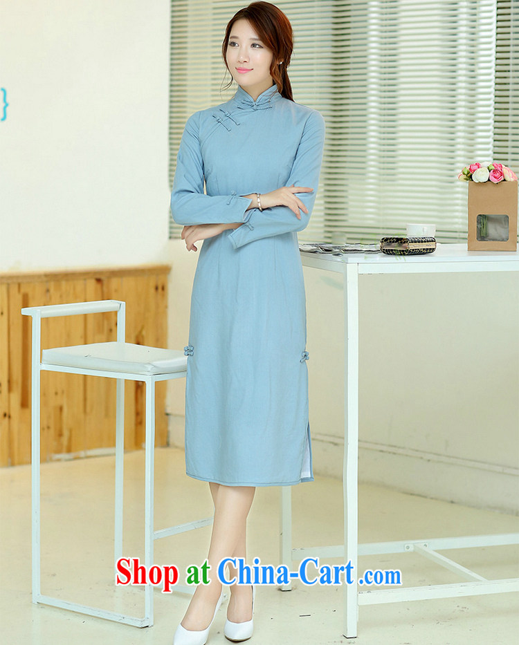 Jack Plug, spring and summer dress new cheongsam dress retro long, cotton, Yau Ma Tei for manual for improved solid-colored cheongsam dress pink XXL pictures, price, brand platters! Elections are good character, the national distribution, so why buy now enjoy more preferential! Health