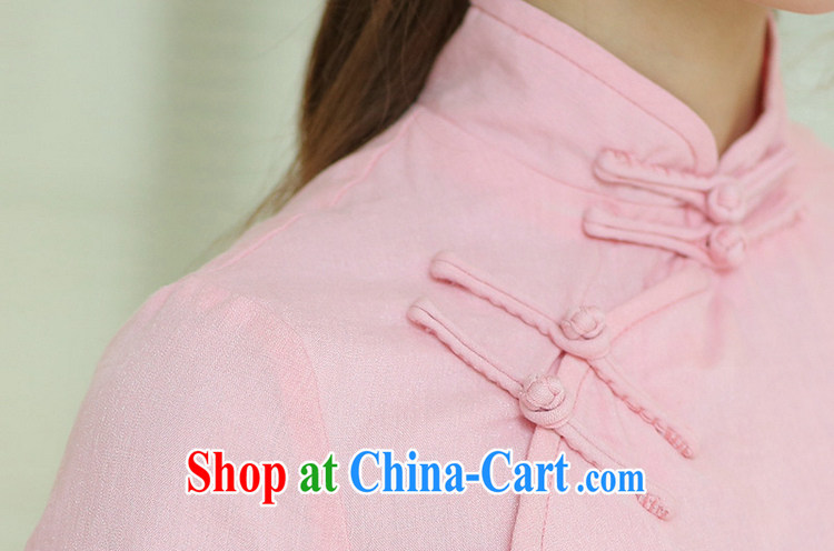 Jack Plug, spring and summer dress new cheongsam dress retro long, cotton, Yau Ma Tei for manual for improved solid-colored cheongsam dress pink XXL pictures, price, brand platters! Elections are good character, the national distribution, so why buy now enjoy more preferential! Health