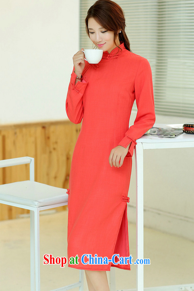 Jack Plug, spring and summer women's clothing new cheongsam dress retro elegant long, cotton, the Commission for manual for improved solid-colored cheongsam dress royal blue XXL pictures, price, brand platters! Elections are good character, the national distribution, so why buy now enjoy more preferential! Health