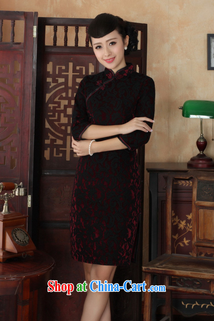 Mrs Ingrid sprawl economy fall 2014 with new, for Chinese Ethnic Wind female gold velour cheongsam beauty as shown in Figure XXL pictures, price, brand platters! Elections are good character, the national distribution, so why buy now enjoy more preferential! Health