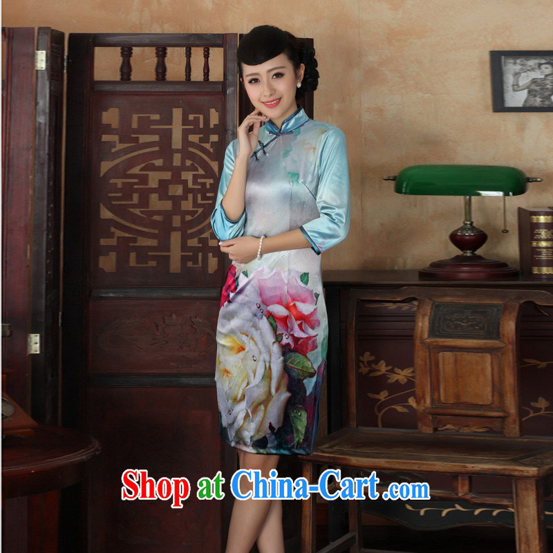 Mrs Ingrid sprawl economy 2014 new female Chinese, for Chinese improved wool lace dresses costumes, dresses cuff figure XXL, Mrs Ingrid economy sprawl, shopping on the Internet