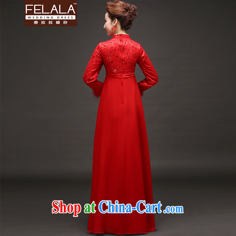 Ferrara 2015 new winter clothes thick antique Chinese, for maternity dress cheongsam dress XL Suzhou shipping, La wedding (FELALA), shopping on the Internet