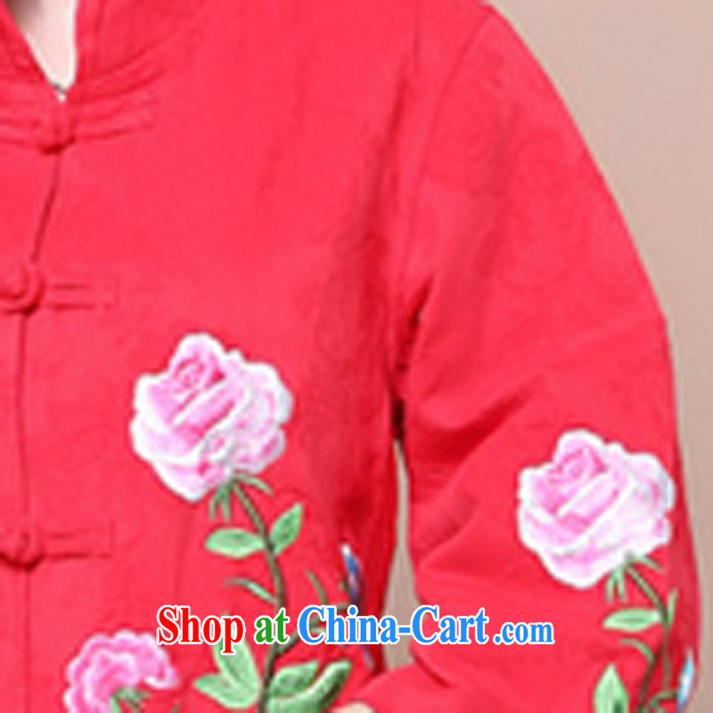 2014 fall and winter girls decorated in a stylish cotton jacquard Tang jackets kit to sell FG red T-shirt XXXXL, style trends (GEDIAOTIDE), shopping on the Internet