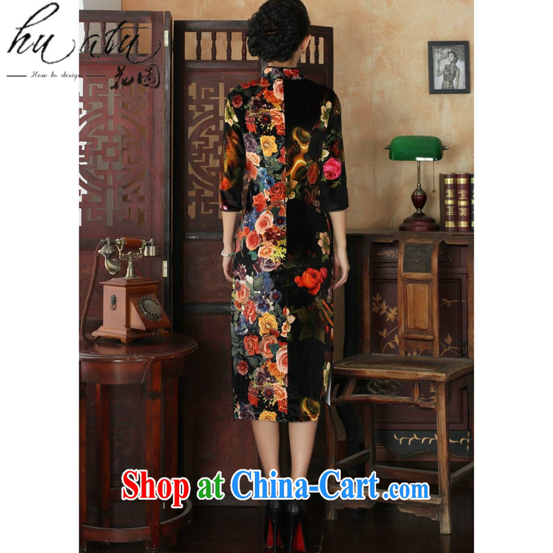 Take the dresses with autumn Tang Women's clothes new, for improved stretch the wool painting stylish classic in long sleeves dresses such as figure 2 XL, spend figure, shopping on the Internet
