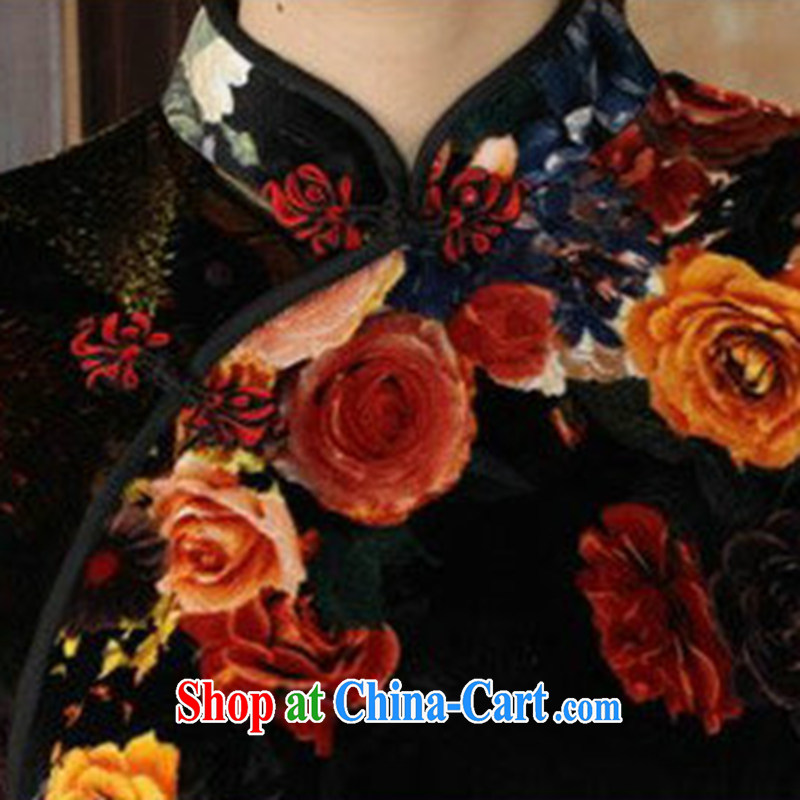 Take the dresses with autumn Tang Women's clothes new, for improved stretch the wool painting stylish classic in long sleeves dresses such as figure 2 XL, spend figure, shopping on the Internet