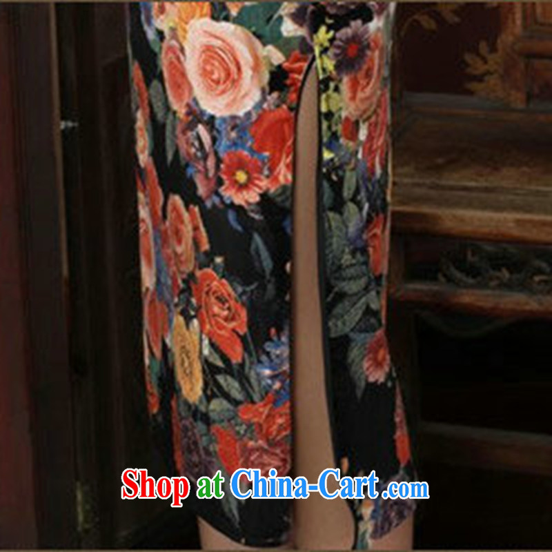 Take the dresses with autumn Tang Women's clothes new, for improved stretch the wool painting stylish classic in long sleeves dresses such as figure 2 XL, spend figure, shopping on the Internet