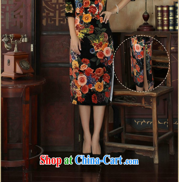 Bin Laden smoke cheongsam dress Tang with autumn is new, and for improved stretch the wool painting stylish classic in long sleeves dresses such as figure 2 XL pictures, price, brand platters! Elections are good character, the national distribution, so why buy now enjoy more preferential! Health