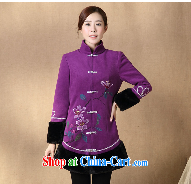 Mr Henry Tang, Id al-Fitr 2014 winter clothes new Ethnic Wind long-sleeved retro improved Tang women purple L pictures, price, brand platters! Elections are good character, the national distribution, so why buy now enjoy more preferential! Health