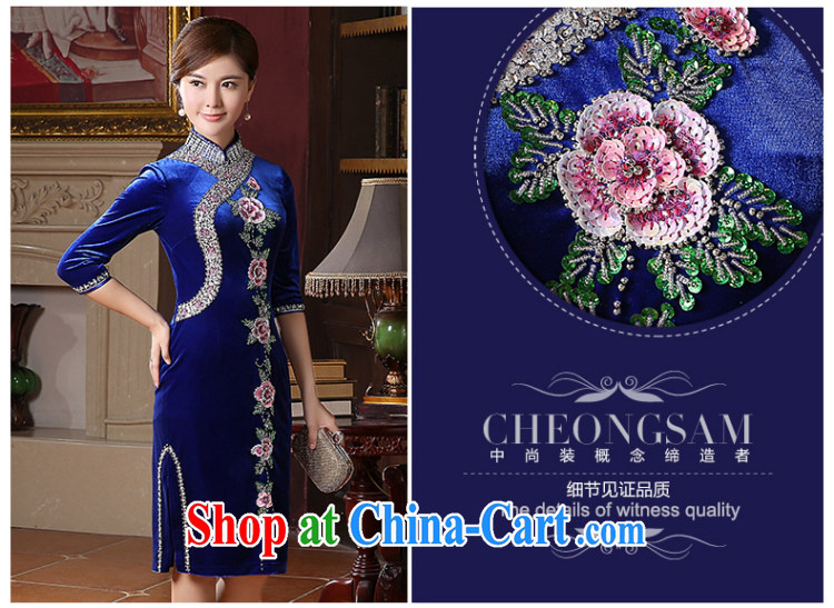 The CYD HO Kwun Tong' take a pearl river High Quality plush robes 2015 autumn and winter, the cuff in antique dresses skirts QZ 41,034 purple XXL pictures, price, brand platters! Elections are good character, the national distribution, so why buy now enjoy more preferential! Health