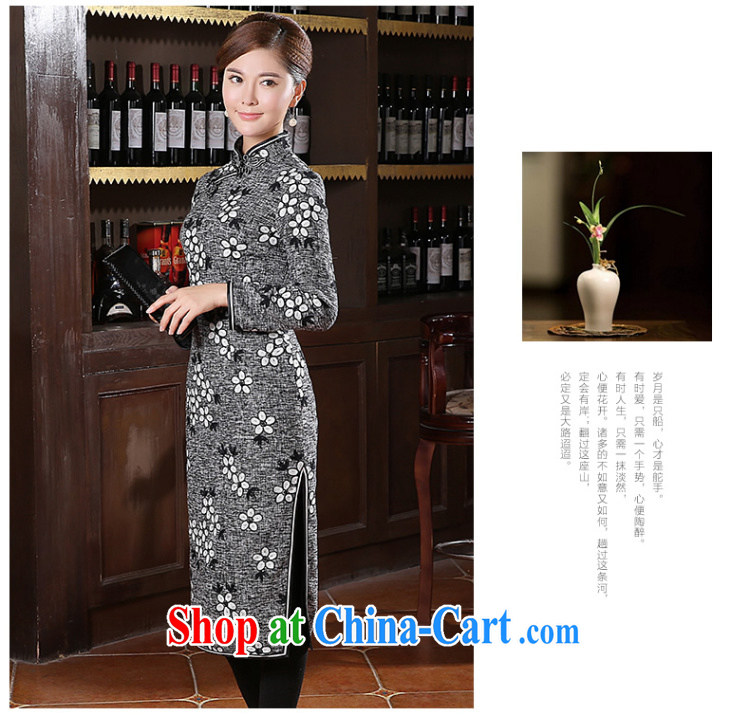The CYD HO Kwun Tong' XUE YING long, thick robes winter clothes 2014 new retro long-sleeved cheongsam dress QC 41,028 pale XXL pictures, price, brand platters! Elections are good character, the national distribution, so why buy now enjoy more preferential! Health