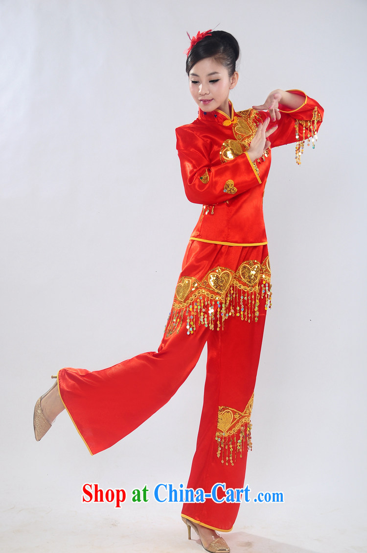 Dual 12 arts dream 2014 new yangko fashion show clothing yangko fans Janggu dance clothing ethnic clothing female square dance HXYM - 0026 photo color XXL pictures, price, brand platters! Elections are good character, the national distribution, so why buy now enjoy more preferential! Health
