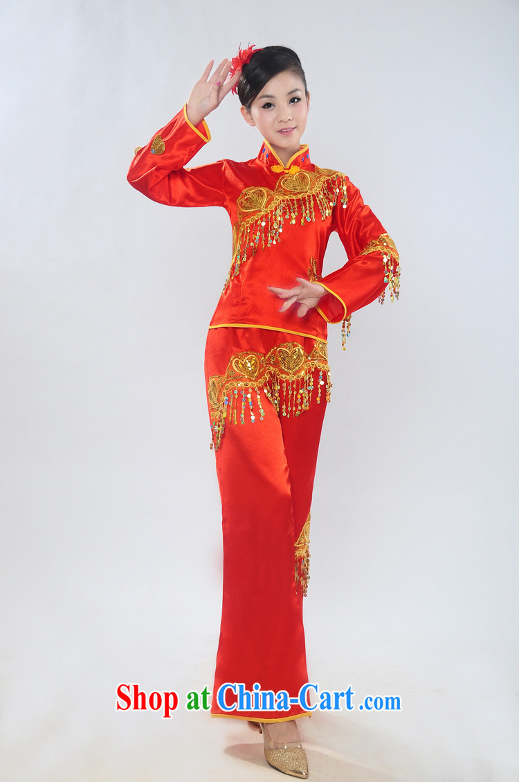 I should be grateful if you would arrange for her dream 2014 new yangko Fashion Show clothing yangko fans Janggu dance clothing ethnic clothing female HXYM 0026 photo color XXL pictures, price, brand platters! Elections are good character, the national distribution, so why buy now enjoy more preferential! Health