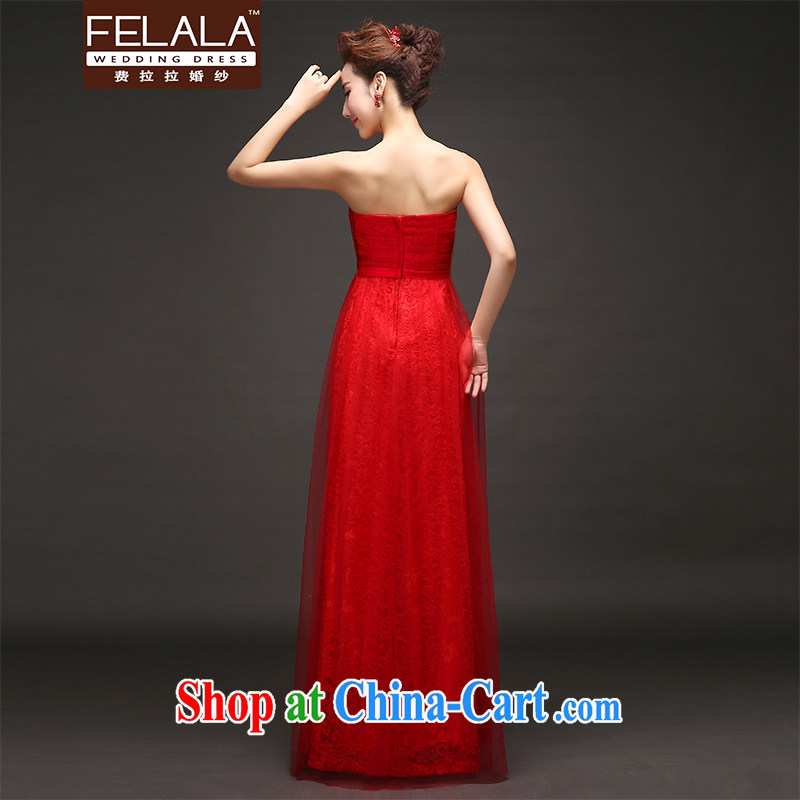 Ferrara 2015 new wedding dress Korean-style lace bare chest strap dress Evening Dress XL Suzhou shipping, La wedding (FELALA), and, on-line shopping