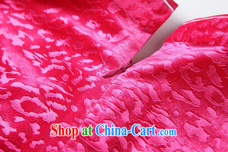 2014 fall and winter new female embossing improved stylish retro cuff in gray velour short cheongsam QF of 141,002 red XXXXL pictures, price, brand platters! Elections are good character, the national distribution, so why buy now enjoy more preferential! Health