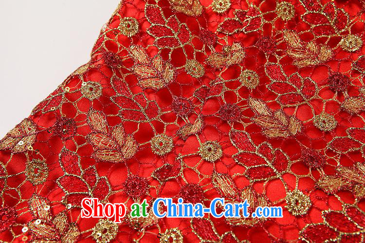 2014 new cheongsam dress QF 140,501 red XXL pictures, price, brand platters! Elections are good character, the national distribution, so why buy now enjoy more preferential! Health