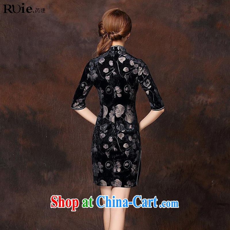Health Concerns 2014 autumn and winter new female stamp improved stylish retro 7 cuff wool short cheongsam QF 141,003 picture color XXXXL, health concerns (Rvie .), and, on-line shopping
