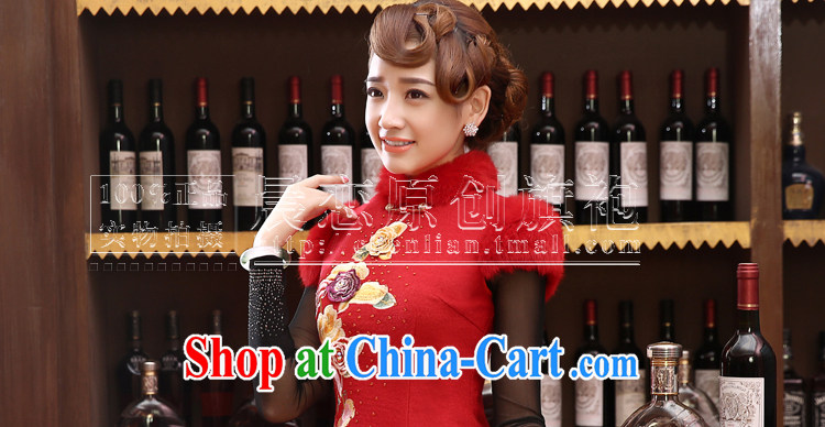 Early Morning, 2014 Bride with autumn and winter wedding dresses improved wool toast Chinese long-sleeved gown skirt Chinese red red XXL pictures, price, brand platters! Elections are good character, the national distribution, so why buy now enjoy more preferential! Health
