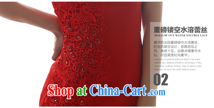 With the 2015 new wedding Rainbow animated red short lace Satin Chinese red dress uniform toasting red L pictures, price, brand platters! Elections are good character, the national distribution, so why buy now enjoy more preferential! Health