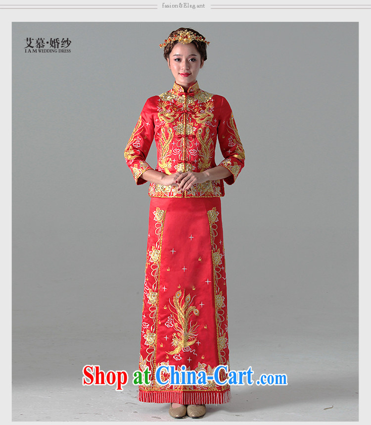 On the show reel Service serving toast Fung for their embroidery and dress use Phoenix Chinese improved marriages wedding dresses dresses red L pictures, price, brand platters! Elections are good character, the national distribution, so why buy now enjoy more preferential! Health