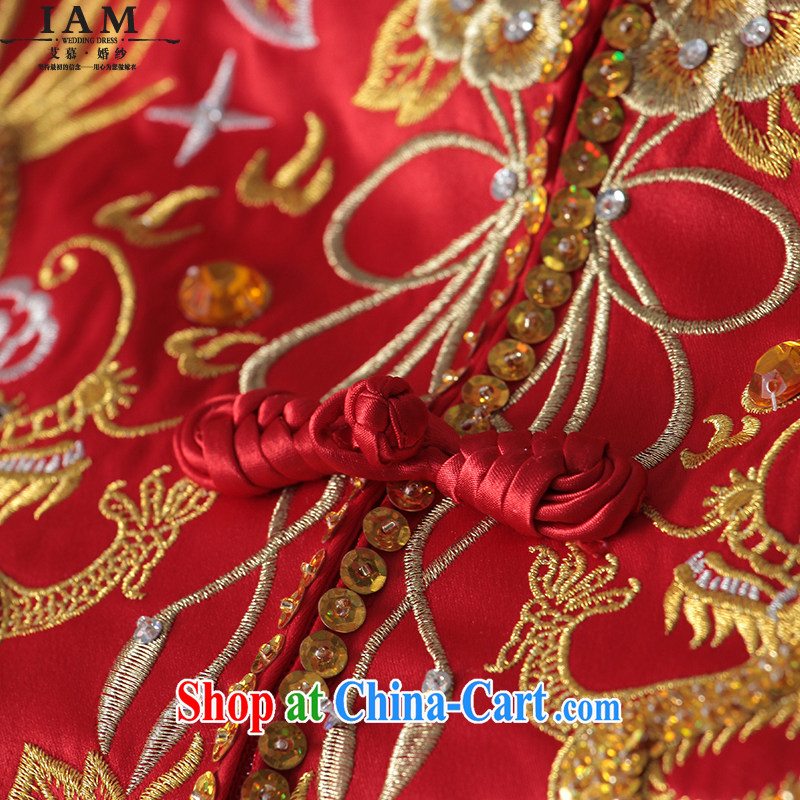 On the show reel Service serving toast Fung for their embroidery and skirt of Phoenix Chinese improved marriages wedding dresses dresses red L, AIDS, and shopping on the Internet