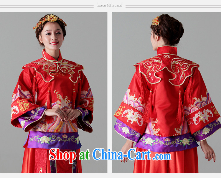With the 2015 new wedding definition and wind Chinese bride costumes show and the marriage-su Wo service dresses dress red XL pictures, price, brand platters! Elections are good character, the national distribution, so why buy now enjoy more preferential! Health