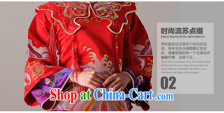 With the 2015 new wedding definition and wind Chinese bride costumes show and the marriage-su Wo service dresses dress red XL pictures, price, brand platters! Elections are good character, the national distribution, so why buy now enjoy more preferential! Health