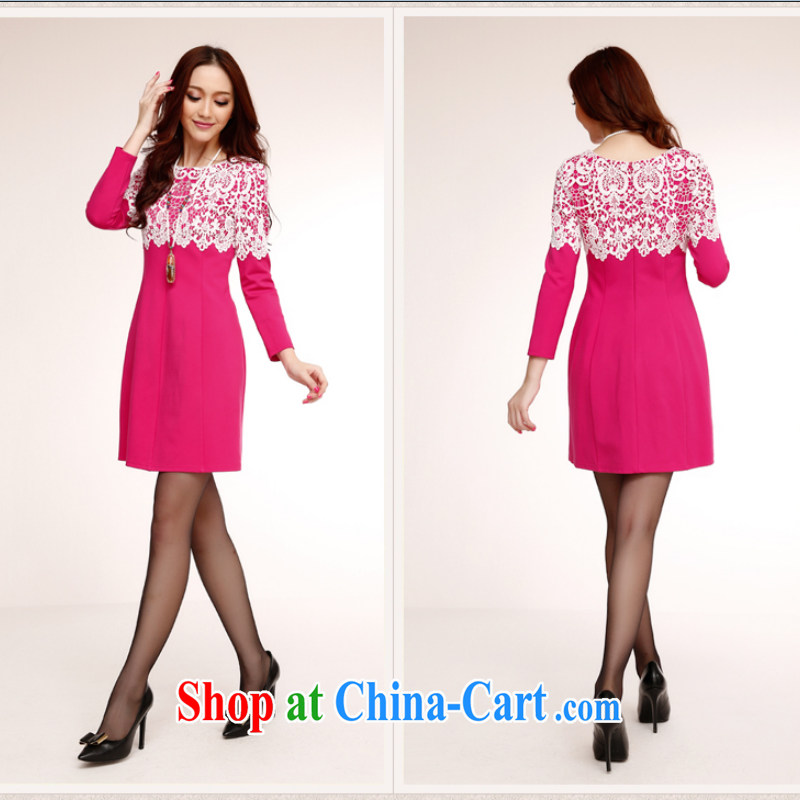 Summer 2014 new short-sleeved cultivating Chinese improved cheongsam dress short-sleeved lace dress long-sleeved beauty dresses black XXL, yoga (VINIKAVEN), online shopping