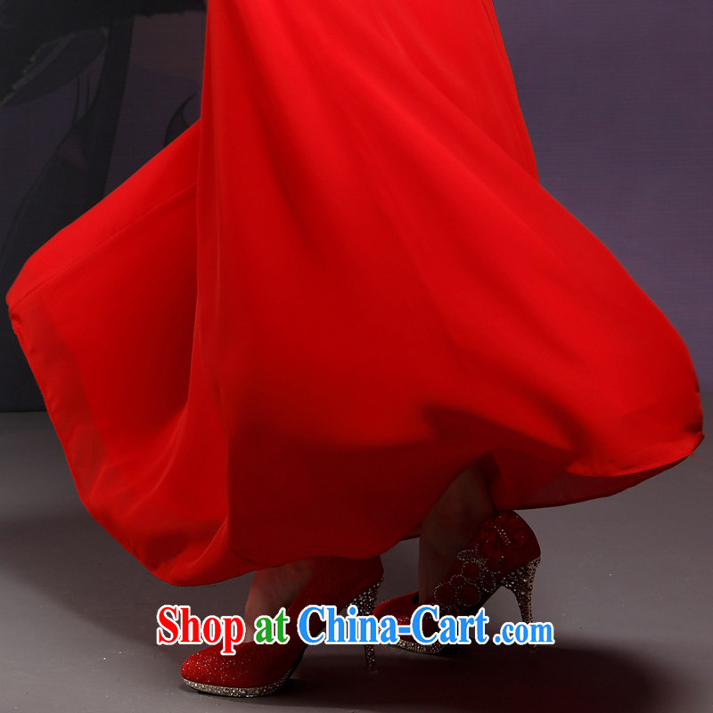 Mr LAW Chi-love Ms Audrey EU Yuet-mee, RobinIvy) New Chinese wedding ceremony long-sleeved clothing qipao improved stylish bridal toast clothing cheongsam dress Q 14,717 red XL, Paul love, Ms Audrey EU, and shopping on the Internet